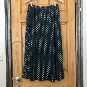 Polka Dot Pleated Midi Skirt - Papermoon
